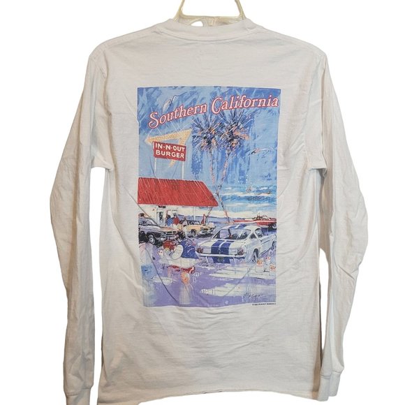 In N Out Throw Back 1991 Long Sleeve Shirt Retro Repro Adult Size Small - Picture 1 of 7